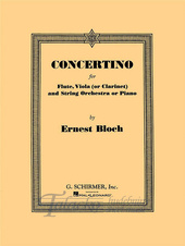 Concertino for Flut, Viola (or Clarinet) and String Orchestra or Piano